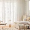 Vorhang Voile Weiß Boho mit Pompom Halbtransparent Vorhänge Produktbild-Vorschau 2