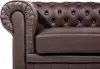 BELIANI Sedací Souprava  Hnedá Kůže Chesterfield Tmavě Náhled obrázku produktu 7