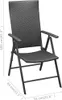 vidaXL Gartenstühle 4 Stk. Poly Rattan Schwarz Produktbild-Vorschau 6