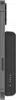 A side view of a black power bank attached to a gray smartphone. Produktbild-Vorschau