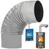 KOTARBAU® Coude de cheminée 90° Coude Ø 140 mm Tuyau de Voir les images du produit 1