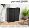 Armoire de jardin en rotin Monza, structure en aluminium, 4 Voir les images du produit 3