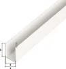Alberts 484507 Profilo a U, plastica, bianco, 1000 x 10 x Anteprima dell’immagine prodotto 2