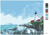 Zuty - Malen nach Zahlen - LEUCHTTURM AM MEER, 40x50 cm, Produktbild-Vorschau 3