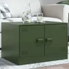 Design Couchtisch Olivgrün 67x50x44 cm Stahl, Couchtische Produktbild-Vorschau 1