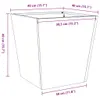 Plantenbak 40x40x40 cm staal antracietkleurig Productafbeelding-voorbeeld 9
