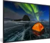 MuchoWow® MuchoWow® Gerahmtes Poster Nordlichter - Zelt - Produktbild-Vorschau 1