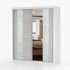 Schwebetürenschrank Kleiderschrank Schrank 183 cm Produktbild-Vorschau 2