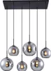 Hängeleuchte Novel Glas Silber Breite 42,5 cm Höhe 150 cm Produktbild-Vorschau 1