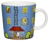 Moomin by Arabia Mumins Haus Tasse  0,3 l blau, mehrfarbig Produktbild-Vorschau 1