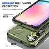 A close-up marketing image showing a protective phone case with highlighted features. Produktbild-Vorschau