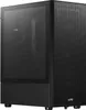 A black computer tower case with a glass side panel. Anteprima dell’immagine prodotto