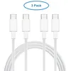 3x USB-C auf USB-C-Ladekabel 2 Meter Weiß - für Telefon / Produktbild-Vorschau 2
