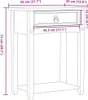 vidaXL Konzolový stolek  55x35x73 cm z masivního Náhled obrázku produktu 8