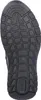 The sole of a black shoe is shown from an underneath view. Produktbild-Vorschau