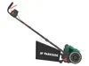 A product shot of a cordless lawnmower on a white background. Produktbild-Vorschau