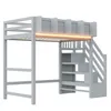 Flieks Etagenbett 90x200cm mit Led, Kinderbett mit Treppe Produktbild-Vorschau 8