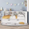 MODFU Schlafsofa Tagesbett 140x200cm mit Ausziehbarem Produktbild-Vorschau 3