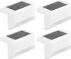 Solar-Terrassenleuchten, 4er-Pack, weiße, wasserdichte Produktbild-Vorschau 1