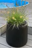VIVANNO Blumentopf Fiberglas VEKRA Rund, Schwarz matt - Produktbild-Vorschau 6