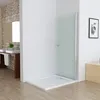 A modern bathroom with a walk-in shower stall. Produktbild-Vorschau