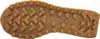 The image shows the sole of a brown sneaker. Voir les images du produit