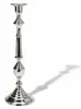 XL Candeliere decorativo e pesante in metallo argento 48cm Anteprima dell’immagine prodotto 3