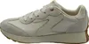 Side view of a beige and gray Skechers women's sneaker. Produktbild-Vorschau