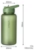 Trinkflasche 1L Sport Flasche Wasserflasche BPA frei grün Produktbild-Vorschau 4