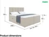 MEBLINI Boxspringbett mit Bettkasten - Gepolstert Produktbild-Vorschau 8