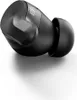 A close-up studio shot of a single black wireless earbud. Produktbild-Vorschau