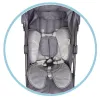 Close-up view of the interior padding and harness system of a baby stroller. Produktbild-Vorschau