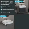 Aqua Bagno Waschbecken 60 im modernen Loft Air Design Eckig Produktbild-Vorschau 3