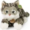 Chat tabby en peluche gris 42 cm ECO-FRIENDLY Voir les images du produit 3