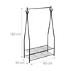 Relaxdays 10020565_46, vrijstaand, staal, zwart, 15 kg, Productafbeelding-voorbeeld 3