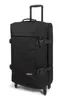 A black Eastpak Trans4 M suitcase on wheels against a white background. Anteprima dell’immagine prodotto