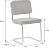 Lot de 2 chaises cantilever en velours côtelé terracotta Voir les images du produit 7