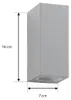 Lucande Außenwandleuchte Xava, up/down, grau, 2-flg., GU10 Produktbild-Vorschau 4