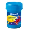 A blue jar of Pelikan Tempera paint with a cartoon crab and paintbrush illustration on the label. Produktbild-Vorschau