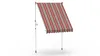 A striped awning is shown on a white background. Produktbild-Vorschau