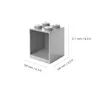 LEGO Bausteinregal-Set BRICK SHELF 2-teilig grau Produktbild-Vorschau 7