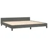 vidaXL Bettgestell mit Kopfteil Dunkelgrau 200x200 cm Samt Produktbild-Vorschau 16