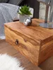 Nočný stolík z masívneho dreva Sheesham Design Nočný stolík Náhľad obrázku produktu 9