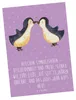 Mr. & Mrs. Panda Postkarte 13. Hochzeitstag Produktbild-Vorschau 1