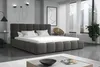 Polsterbett Doppelbett GIOTTO 140x200cm Stoff Monolith Produktbild-Vorschau 1