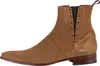 A single brown suede Chelsea boot is shown from the side against a white background. Produktbild-Vorschau