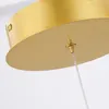 Moderne gewellte Neon-Pendelleuchte „SALSA“ mit goldener Produktbild-Vorschau 6