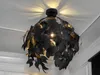 Suspension LEAVY noir et or, 1xE27x28W, métal, dimensions : Voir les images du produit 1