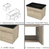 Badezimmer Badmöbel 60 cm Schwarz Waschtisch mit Produktbild-Vorschau 5