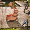 esotec Terrakottafarbener Solar Kaskadenbrunnen Livorno Produktbild-Vorschau 1